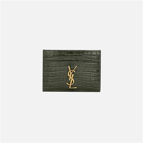 ysl pcc 172y embossed monogram card holder .